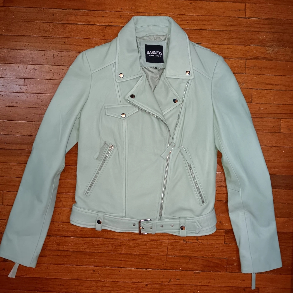 Barney's leather jacket